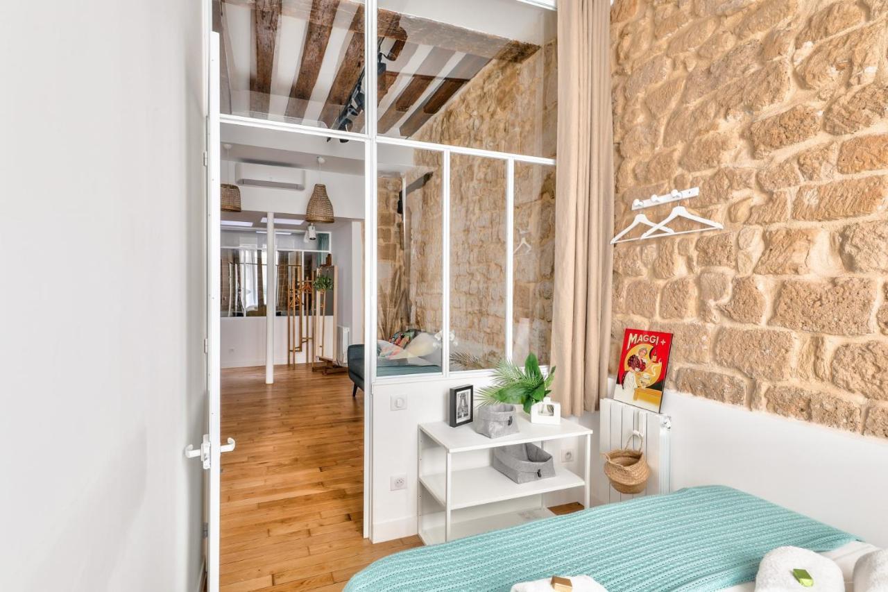 New Stunning 4 Bdrs Apt, With Ac - Le Marais Paris Eksteriør bilde